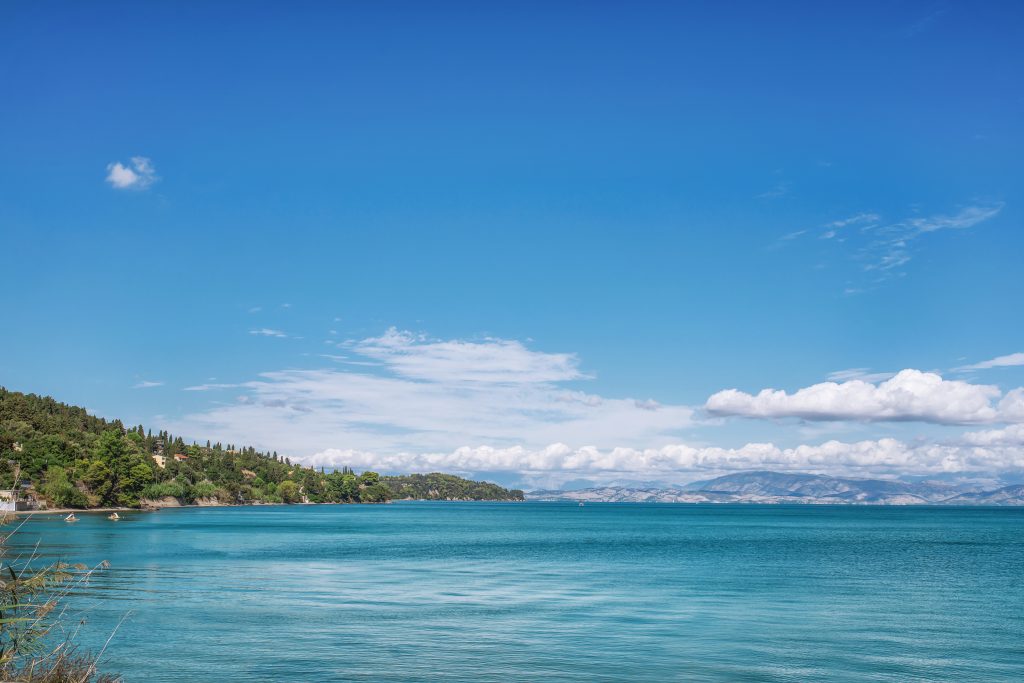 Seaside on Corfu island, Greece